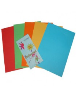 A3 COLOURED BOARD 210G 5 SHEETS ASSORTED TOM-F482